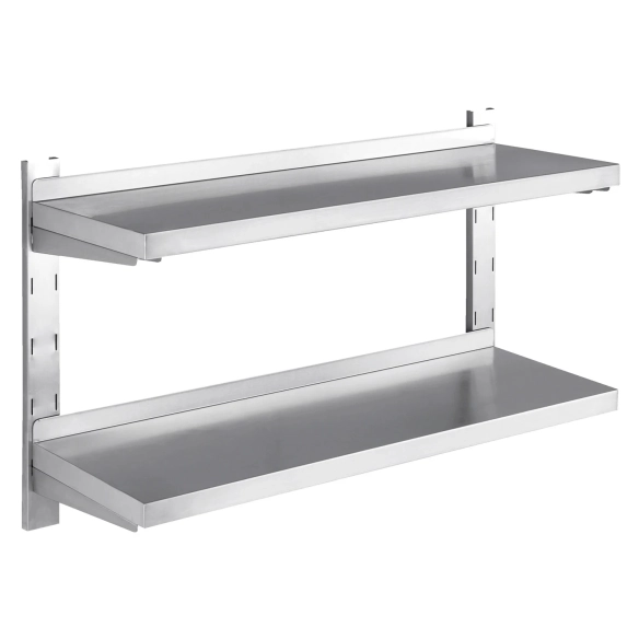 Omaj ,WBD18030, Stainless Steel Wall Shelf double 1.8 m