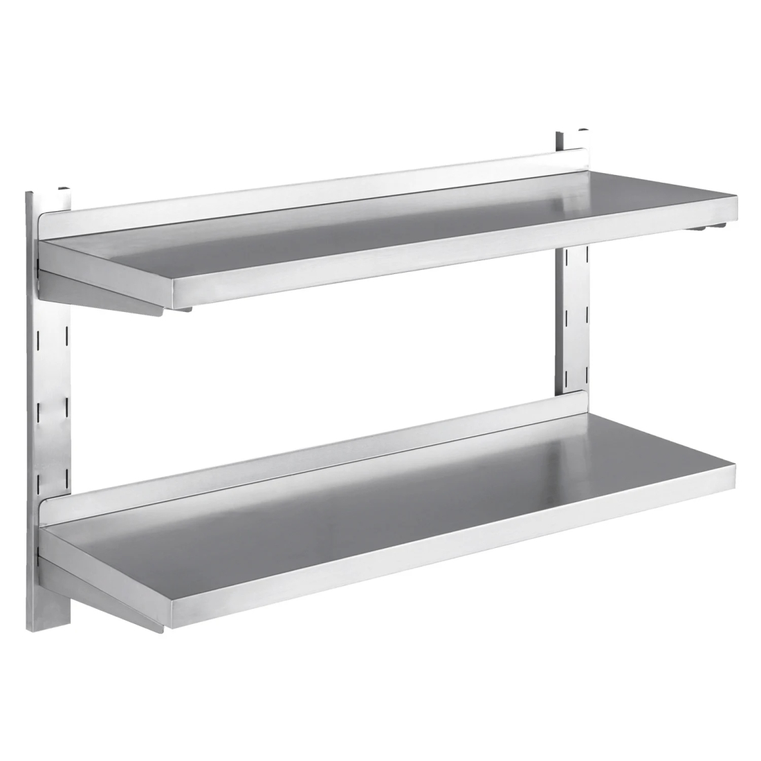 Omaj ,WBD18030, Stainless Steel Wall Shelf double 1.8 m|mkayn | مكاين