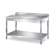 Omaj ,WTD-182B, Stainless Steel Service Table with backsplash - undershelf 1.8 m|mkayn | مكاين