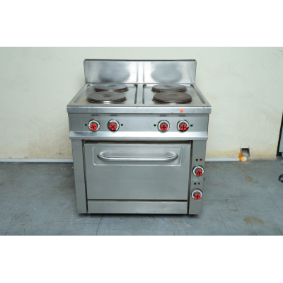 Used Offcar 4-burner electric stove with oven