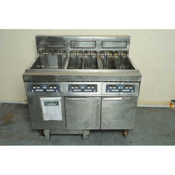 Used Frymaster ,FBRE217CSD, 3 basin Electric Fryer