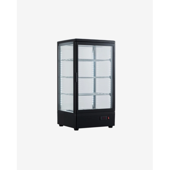 omaj xcr 78l black countertop glass sides display warmer|mkayn | مكاين