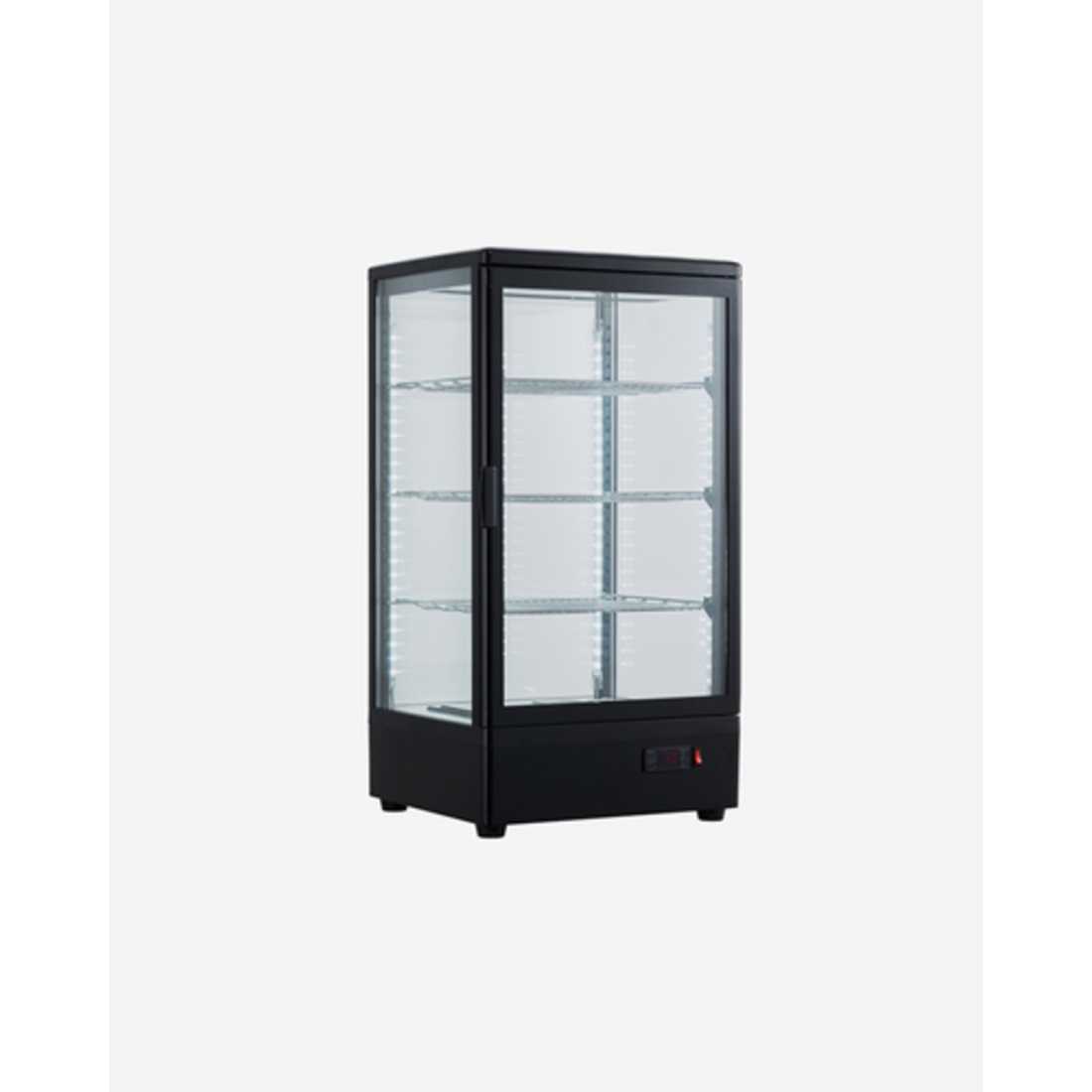 Omaj ,XCR-78L, Black Countertop Glass Sides Display Warmer|mkayn | مكاين