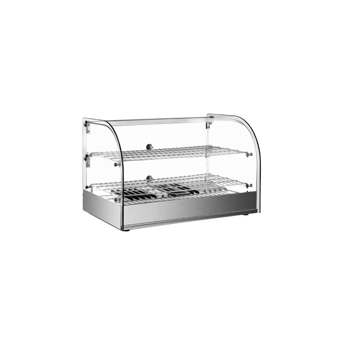 Omaj ,XCR-45L, Curved Glass Countertop Display Warmer|mkayn | مكاين