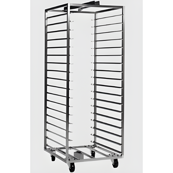 Real Forni Stainless steel rotary trolley 18 shelves 40*60