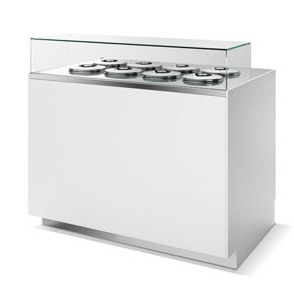 ISA ,MULTIPLO 125 T1, Gelato refrigerator with 8 tubs