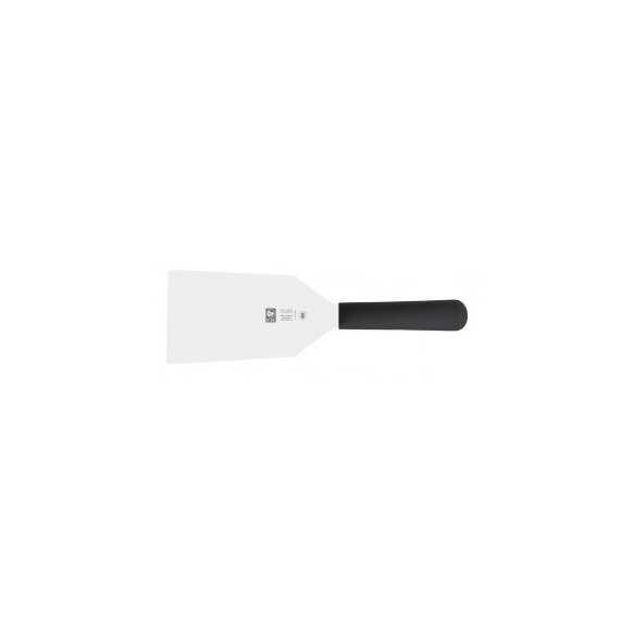 Icel ,541.6008.16, Wide Stainless Steel Spatula 16 cm Black