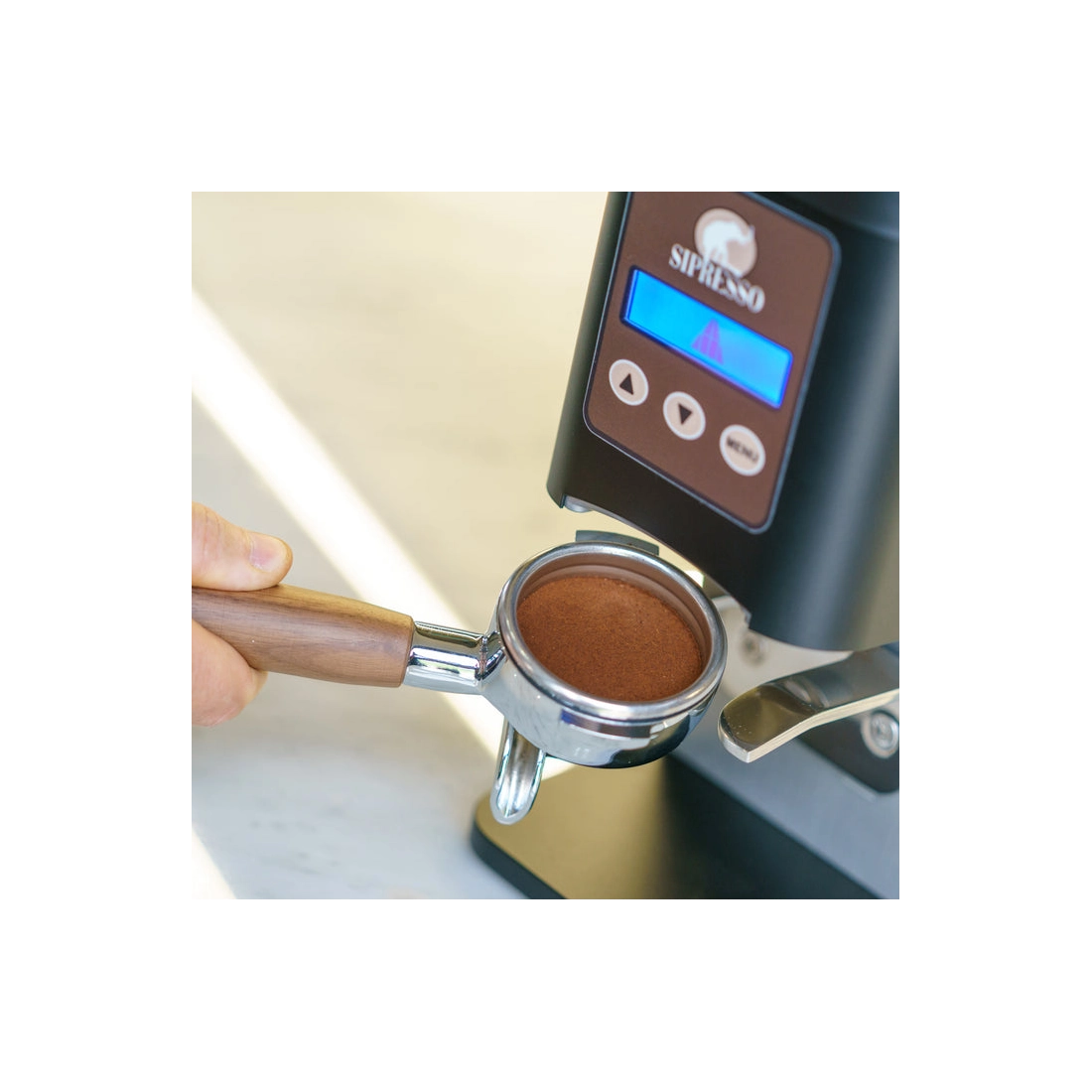 Sipresso Automatic Professional Tamper Black|mkayn | مكاين