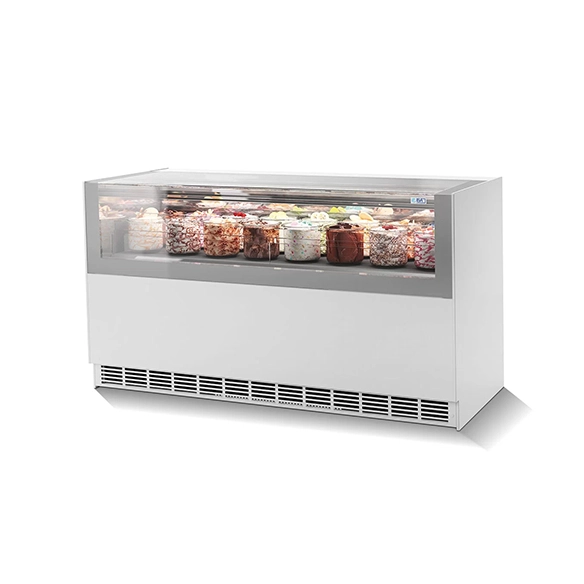 Omaj Pro ,GLS6, Ice Cream Display Freezer with 6 Pans|mkayn | مكاين