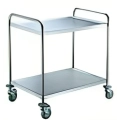 Omaj ,FR-L2, 2 Tier food cart stainless steel|mkayn | مكاين