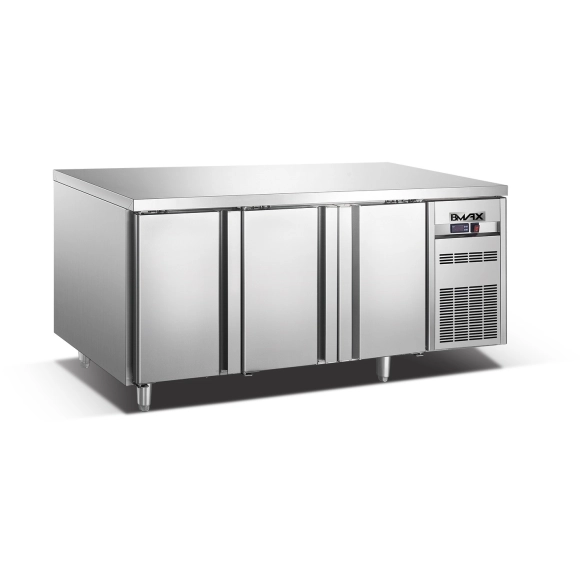 Bmax ,TG0.4BL2F, Three Door Worktop Undercounter Chiller|mkayn | مكاين