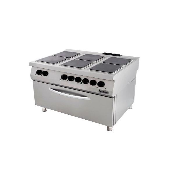 Ozti 6 Electric Hot Plates Range On Wide Electric Oven|mkayn | مكاين